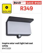 Inspire Solar Wall Light LED Cool White 81473331
