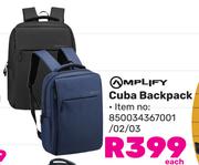 Amplify Cuba Backpack 850034367001/02/03
