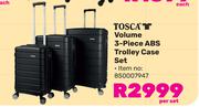 Tosca Volume 3 Piece ABS Trolley Case Set 850007947