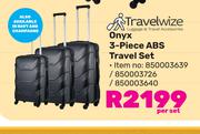 Travelwize Onyx 3 Piece ABS Travel Set 850003639/850003726/850003640