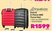 Travelwize Icarus 2 Piece ABS Travel Set 850003752/850003650