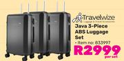 Travelwize Java 3 Piece ABS Luggage Set 833997