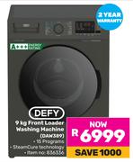 Defy 9kg Front Loader Washing Machine DAW389
