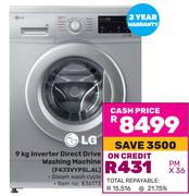 LG 9Kg Inverter Direct Drive Washing Machine F4J3VYP5L.AL
