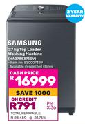 Samsung 27Kg Top Loader Washing Machine WA2788375GV