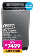Defy 17Kg Top Loader Washing Machine DTL153