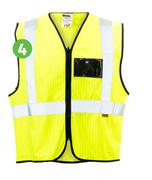 Safety Reflective Vest Dromex Zip ID Pouch Lime Size X-Large 8142166