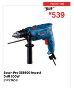 Bosch Pro GSB600 Impact Drill 600W 81493659