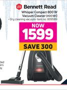 Bennett Read Whisper Compact 800W Vacuum Cleaner HVC181
