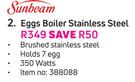Sunbeam Eggs Boiler (Stainless Steel)