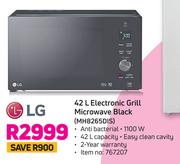 LG 42Ltr Electronic Grill Microwave (Black) MH8265DIS