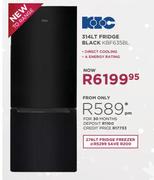 KIC 314LT Fridge (Black) KBF635BL