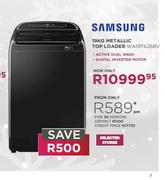 Samsung 19kg Metallic Top Loader WA19T626BV