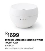 Diffuser Ultrasonic Jasmine White 100ml 7.2W 81478427