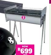 Expert Grill Stainless Steel Large Adjustable Braai-Each