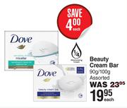 Dove Beauty Cream Bar Assorted-90g/100g Each