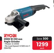 Ryobi 2000W 230mm Angle Grinder G-2000-Each