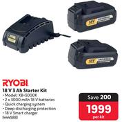Ryobi 18V 3 Ah Starter Kit XB-3000K-Per Kit