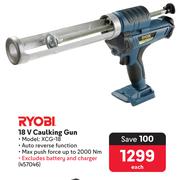 Ryobi 18V Caulking Gun XCG-18-Each