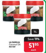 La Familia Coconut Oil-1L Each