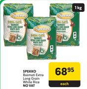 Spekko Basmati Extra Long Grain White Rice-1Kg Each