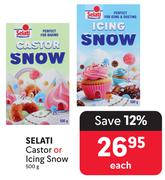 Selati Castor Or Icing Snow-500g Each