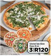Selected Take Home Pizzas 28cm-For 3