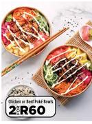 Chicken Or Beef Bowls-For 2