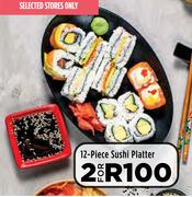 12 Piece Sushi Platter-For 2