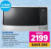 Samsung 32L Silver Electronic Microwave Oven ME9114S1/XFA