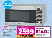 Defy 34L Grill Mirror Glass Microwave Oven DMO 392