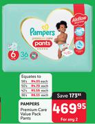 Pampers Premium Care Value Pack Pants-For Any 2