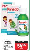 Panado Paediatric Syrup (All Variants)-100ml Each