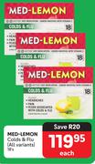 Med-Lemon Colds & Flu (All Variants)-18's Pack