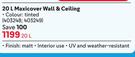 Dulux Maxicover Wall & Ceiling-20Ltr