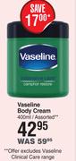 Vaseline Body Cream Assorted-400ml