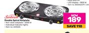 Sunbeam Double Spiral Hotplate 