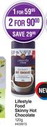 Lifestyle Food Skinny Hot Chocolate-For 2 x 120g