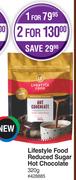 Lifestyle Food Reduced Sugar Hot Chocolate-320g