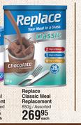 Replace Classic Meal Replacement Assorted-850g Each