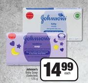 Johnson's Baby Soap (Selected)-175g Each
