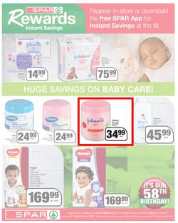 SPAR EASTERN CAPE : Here For You (24 August - 5 September 2021) Valid in Acres, Algoa Park, Aliwal North, Aspen, Burgersdorp. Cambridge, Camdeboo, Cradock, Crossways, Dagbreek, Fig tree, Fleet, page 7
