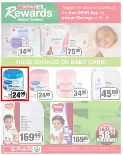 SPAR EASTERN CAPE : Here For You (24 August - 5 September 2021) Valid in Acres, Algoa Park, Aliwal North, Aspen, Burgersdorp. Cambridge, Camdeboo, Cradock, Crossways, Dagbreek, Fig tree, Fleet, page 7