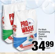 Pro Wash Handwashing Powder-2Kg Each