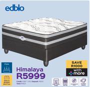 Edblo Himalaya 152cm Queen Bed Set