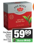 Five Roses Tagless Teabags Ceylon Blend Only-100s