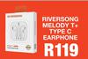 Riversong Melody T + Type C Earphone