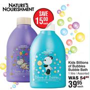 Nature's Nourishment Kids Billions Of Bubbles Bubble Bath Assorted-1L Each