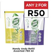 Handy Andy Refill Assorted-For Any 2 x 750ml