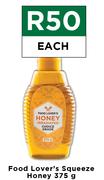 Food Lover's Squeeze Honey-375g Each